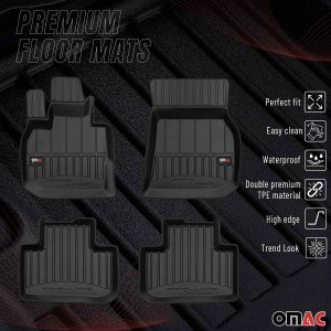 BMW X4 G02 Floor Mat - Omac - Proline Premium TPE - Black - '18-'23
